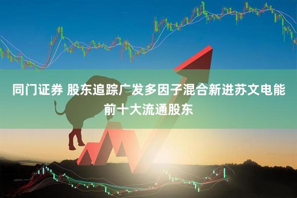 同门证券 股东追踪广发多因子混合新进苏文电能前十大流通股东
