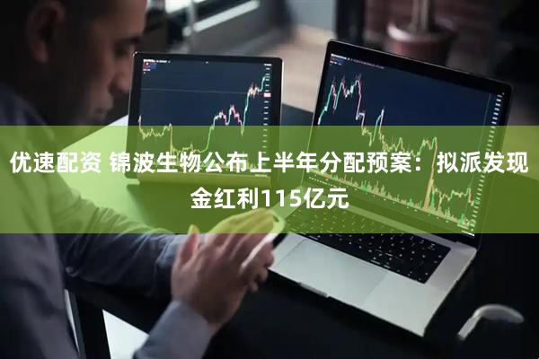 优速配资 锦波生物公布上半年分配预案:拟派发现金红利115亿元