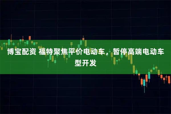 博宝配资 福特聚焦平价电动车，暂停高端电动车型开发